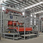 Houten vloeren hete persmachine